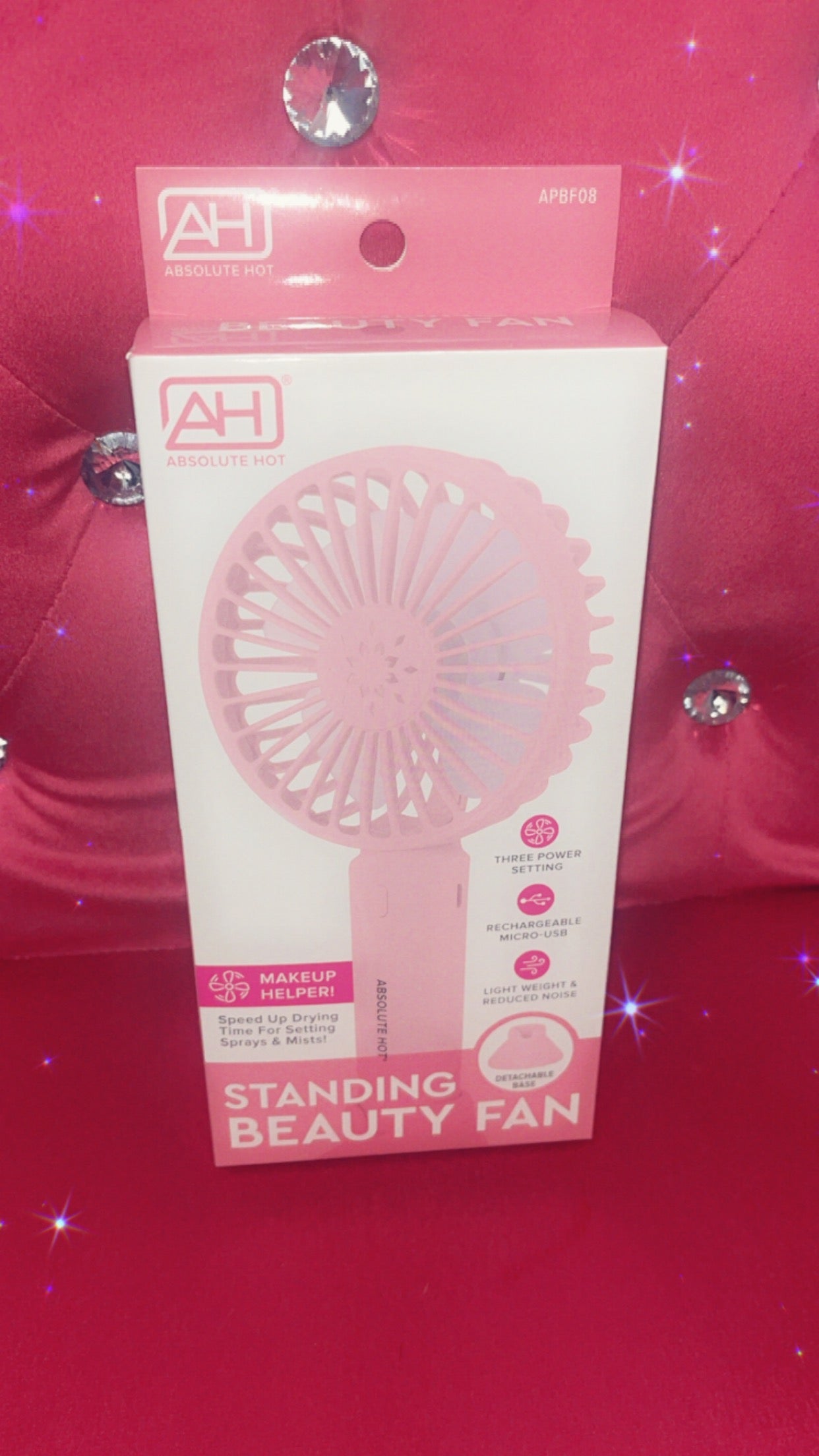 Handheld Fans - Light Pink